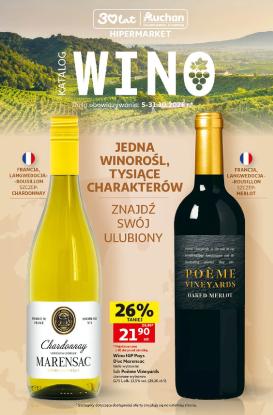 auchan - Aktualna gazetka Hipermarket Auchan - Wino ważna od 05.10.2026 do 31.10.2026