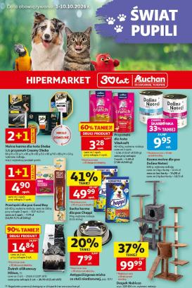 auchan - Aktualna gazetka Hipermarket Auchan - Świat Pupili ważna od 01.10.2026 do 10.10.2026