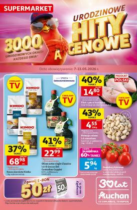 auchan - Nowa gazetka Supermarket Auchan ważna od 07.05.2026 do 13.05.2026