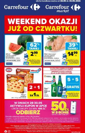 carrefour - Nowa gazetka Carrefour - Weekend promek już od czwartku ważna od 28.05.2026 do 30.05.2026