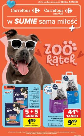 carrefour - Nowa gazetka Carrefour - Zoo katek ważna od 22.06.2026 do 04.07.2026