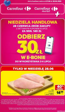 carrefour - Aktualna gazetka Carrefour - Odbierz ważna od 27.06.2026 do 28.06.2026