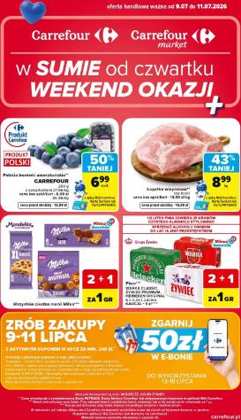 carrefour - Aktualna gazetka Carrefour - Weekend promek już od czwartku ważna od 09.07.2026 do 11.07.2026
