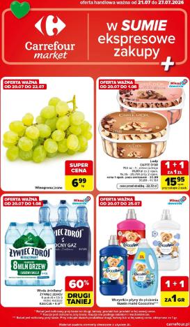 carrefour - Nowa gazetka Carrefour Market ważna od 21.07.2026 do 27.07.2026