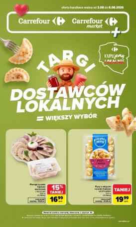 carrefour - Nowa gazetka Carrefour - Dostawców lokalnych ważna od 03.08.2026 do 08.08.2026