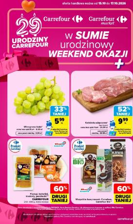 carrefour - Aktualna gazetka Carrefour - Weekend ważna od 15.10.2026 do 17.10.2026