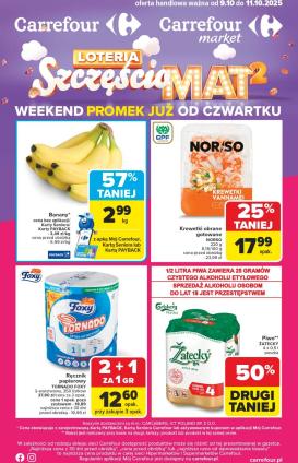 carrefour - Gazetka Carrefour - Weekend promek już od czwartku - ważna od 09.10. do 11.10.