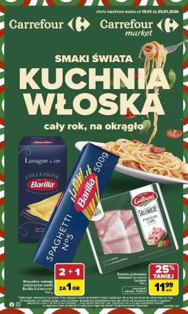 carrefour - Gazetka Carrefour - Kuchnia włoska - ważna od 19.01. do 25.01.