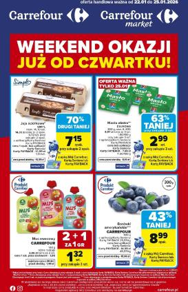 carrefour - Gazetka Carrefour - Weekend okazji już od czwartku! - ważna od 22.01. do 25.01.