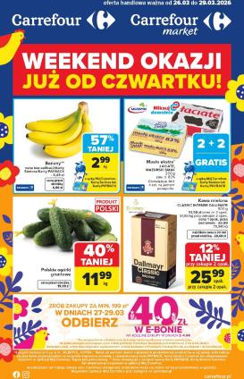 carrefour - Gazetka Carrefour - Weekend promek już od czwartku - ważna od 26.03.2026 do 29.03.2026
