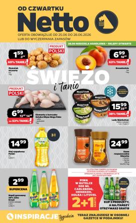 netto - Nowa gazetka Netto - Świeżo i Tanio ważna od 25.06.2026 do 28.06.2026