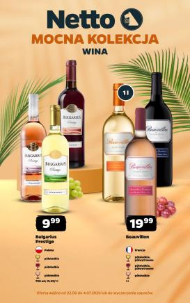 netto - Aktualna gazetka Netto - Mocna Kolekcja Wina ważna od 21.06.2026 do 04.07.2026