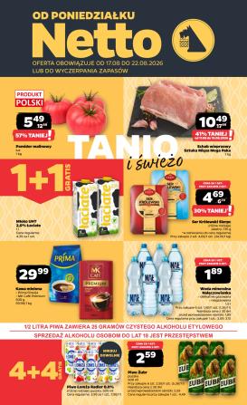 netto - Nowa gazetka Netto - Food ważna od 17.08.2026 do 22.08.2026