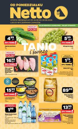 netto - Nowa gazetka Netto ważna od 24.08.2026 do 30.08.2026
