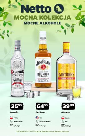 netto - Aktualna gazetka Netto - Mocne alkohole ważna od 13.04.2026 do 26.04.2026