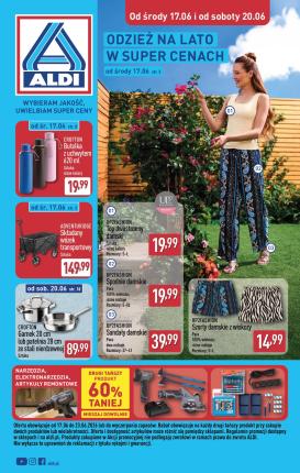 aldi - Nowa gazetka ALDI - Artykuły przemysłowe i tekstylia ważna od 17.06.2026 do 20.06.2026