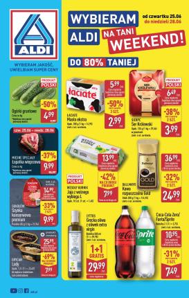 aldi - Aktualna gazetka ALDI - Oferta weekendową ważna od 25.06.2026 do 28.06.2026