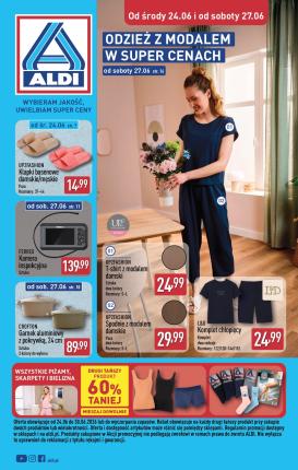 aldi - Aktualna gazetka ALDI - Artykuły przemysłowe i tekstylia ważna od 24.06.2026 do 30.06.2026