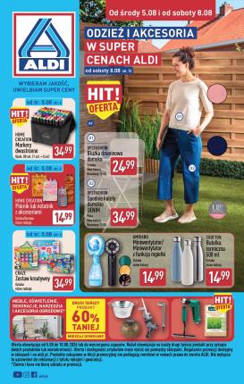 aldi - Nowa gazetka ALDI - Artykuły przemysłowe i tekstylia ważna od 05.08.2026 do 08.08.2026