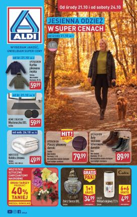 aldi - Nowa gazetka ALDI - Artykuły przemysłowe i tekstylia ważna od 21.10.2026 do 24.10.2026