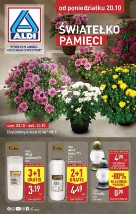 aldi - Gazetka ALDI - Światełko pamięci - ważna od 20.10. do 25.10.