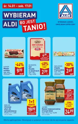 aldi - Gazetka ALDI - Wybieram ALDI bo jest tanio - ważna od 14.01. do 17.01.