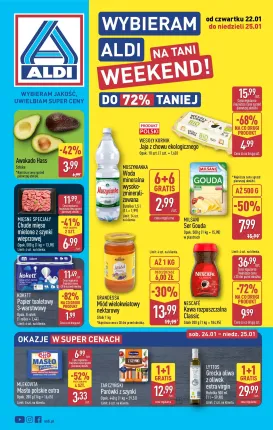 aldi - Gazetka ALDI - Tani weekend - ważna od 22.01. do 25.01.