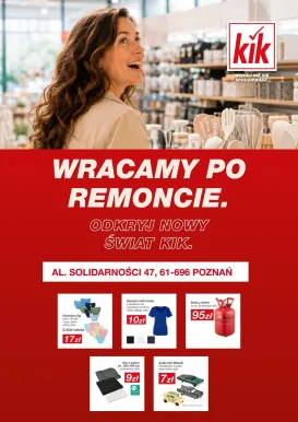 kik - Aktualna gazetka Kik - Wraca po remoncie! ważna od 01.09.2026 do 07.09.2026