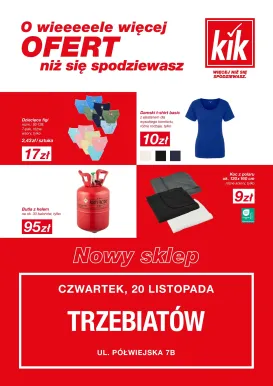 kik - Gazetka Kik - Nowy Sklep Trzebiatów - ważna od 16.11. do 23.11.