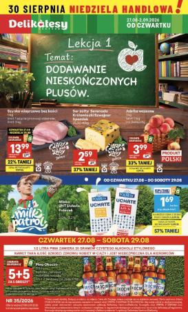 delikatesy-centrum - Nowa gazetka Delikatesy Centrum ważna od 27.08.2026 do 02.09.2026