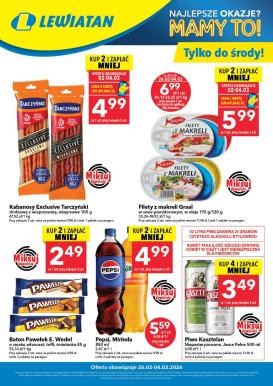 lewiatan - Gazetka Lewiatan - W wielopakach taniej - ważna od 26.02.2026 do 04.03.2026