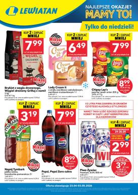 lewiatan - Nowa gazetka Lewiatan - W wielopakach taniej ważna od 23.04.2026 do 03.05.2026