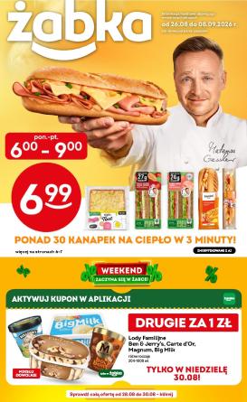 zabka - Aktualna gazetka Żabka ważna od 26.08.2026 do 08.09.2026