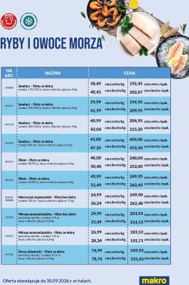 makro - Aktualna gazetka Makro - Ulotka ryby i owoce morza ważna od 01.06.2026 do 30.09.2026