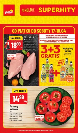 polomarket - Aktualna gazetka POLO market - Superhity ważna od 17.04.2026 do 18.04.2026