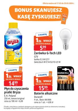 e-leclerc - Gazetka E.Leclerc - Bonus skanujesz kasę zyskujesz - ważna od 17.03.2026 do 29.03.2026