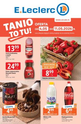 e-leclerc - Nowa gazetka E.Leclerc ważna od 04.05.2026 do 11.05.2026