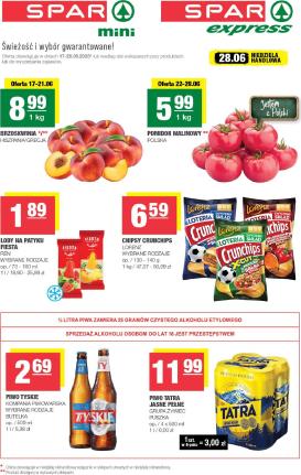 spar - Aktualna gazetka SPAR - Mini ważna od 17.06.2026 do 28.06.2026
