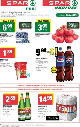 spar - Nowa gazetka SPAR - MINI | SPAR – świeżość i wybór gwarantowane ważna od 15.07.2026 do 21.07.2026