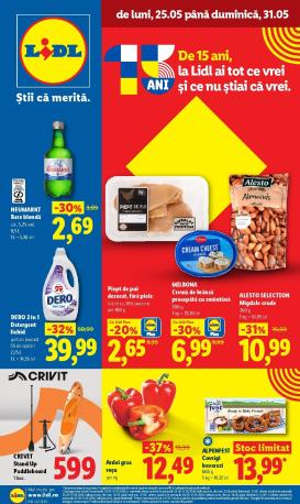lidl - Brosura Lidl - Catalogul săptămânal valabilă de la luni 25.05.2026 până la duminică 31.05.2026