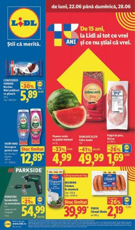 lidl - Lidl pliante pentru săptămâna viitoare de la luni 22.06.2026 până la duminică 28.06.2026