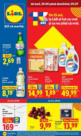 lidl - Lidl - Catalogul săptămânal pliante pentru săptămâna viitoare de la luni 29.06.2026 până la duminică 05.07.2026