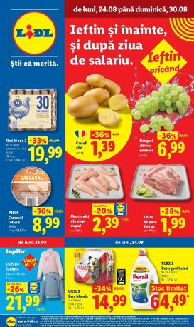 lidl - Lidl pliante pentru săptămâna viitoare de la luni 24.08.2026 până la duminică 30.08.2026