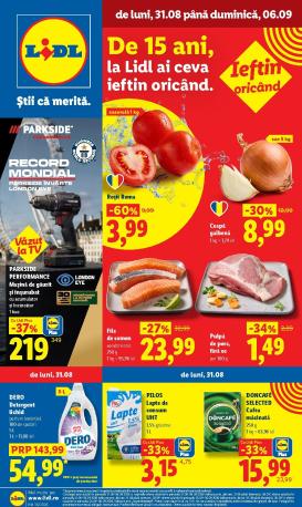 lidl - Brosura Lidl valabilă de la luni 31.08.2026 până la duminică 06.09.2026