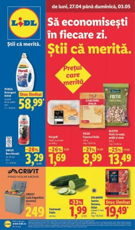 lidl - Lidl pliante pentru săptămâna viitoare de la luni 27.04.2026 până la duminică 03.05.2026