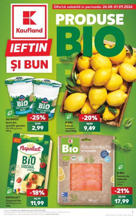 kaufland - Kaufland - Produse BIO pliante pentru săptămâna viitoare de la miercuri 26.08.2026 până la marți 01.09.2026