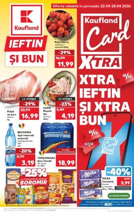 kaufland - Kaufland pliante pentru săptămâna viitoare de la miercuri 22.04.2026 până la marți 28.04.2026