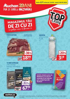 auchan - Pliantele viitoare Auchan valabil de la miercuri 26.08.2026 până la marți 08.09.2026