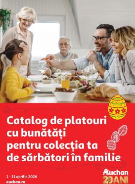 auchan - Brosura Auchan - Catalog da Platouri valabilă de la miercuri 01.04.2026 până la sâmbătă 11.04.2026