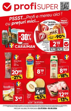 profi - Brosura PROFI Super valabilă de la miercuri 22.07.2026 până la miercuri 05.08.2026